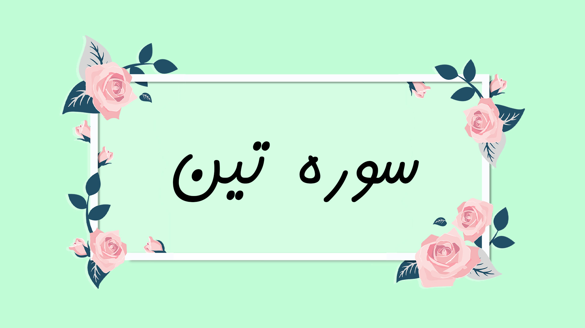 فهم قرآن سوره تین